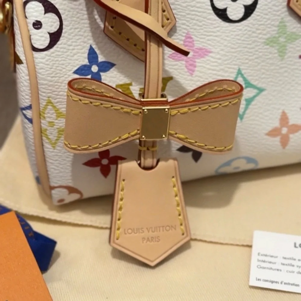 Louis Vuitton x Murakami Nano Speedy White Multicolor Monogram - Picture 6 of 10